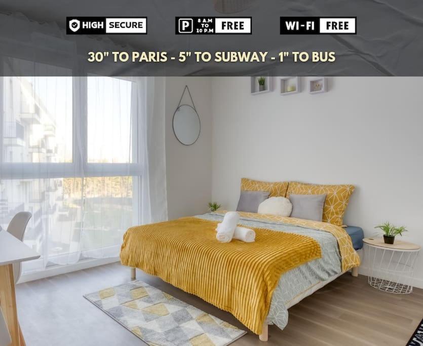 Pied-à-terre idéal pour touristes et professionnels Villeneuve-la-Garenne Exterior foto